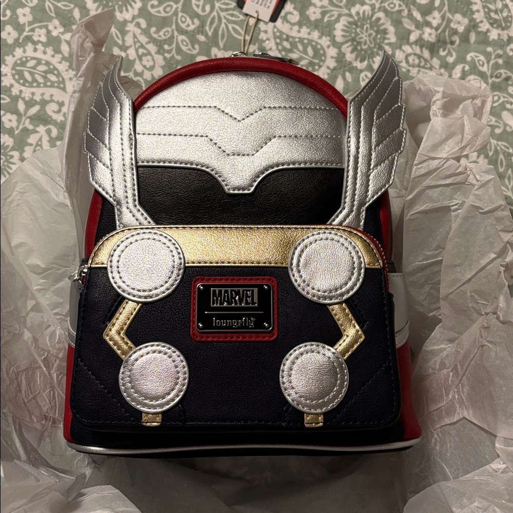 Loungefly Marvel Classic Thor Cosplay Mini Backpack - Picture 4 of 10